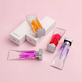 Wholesale Transparent Waterproof Vegan Ice Cube Lip Oil Colorful Gloss 12 Colors Fruit Flavor Moisturizing Plumping Lip Care