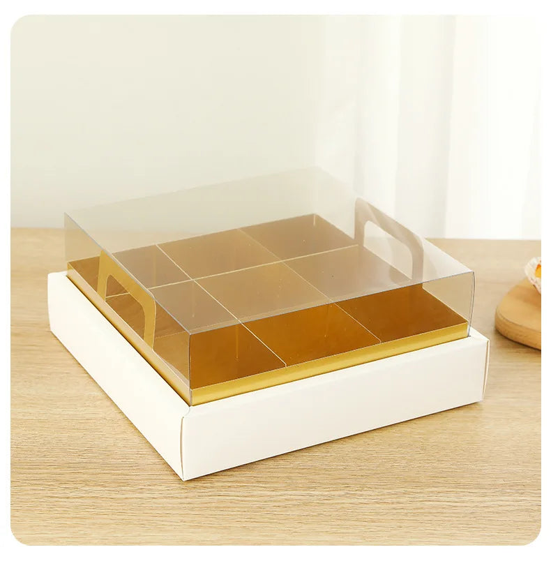 Clear Dessert Gift Boxes Containers Cupcake Carrier Holder for Treat Cookies Muffins Pastry Baby Shower Party