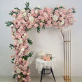Artificial Flower Factory Best Selling Product Silk pink Flower Backdrop Wedding Decoration