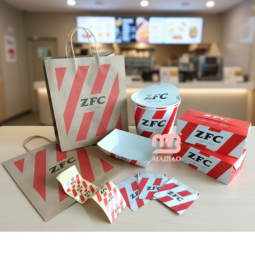 Custom Printed Standard Size 12 Inch 33 cm Corrugated Packaging Carton Packing for Pizza Burger Fries Fried Chicken Paper Box