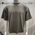 TITI Factory Wholesale Custom Thick Collar Cotton Tshirt White Solid Box Blank Tee Men Black Boxy Fit t Shirt