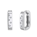 APE147 RINNTIN Trendy 14k Gold Huggie Earrings 925 Sterling Silver Huggie Earrings for Women