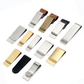 Wholesale Logo Pen Loop Bookmark Money Clip Journal Traveler Notebook Pen Holder with Stainless Steel Brass Note Clip