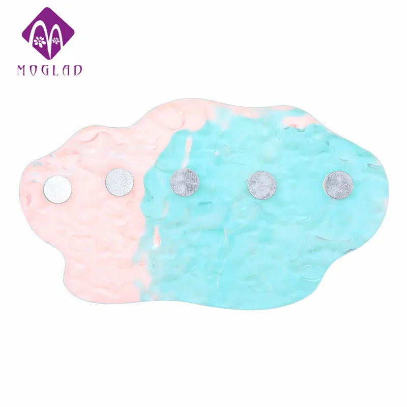 Magic Color Nail Tip Holder Magnetic Practice Stand Aurora Iridescent Nail Display Stand for Press-on Nails Tools