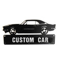Oem Custom Laser Cutting Metal Wall Art Mustang Gt Car Silhouette Wall Decor for Car Lovers