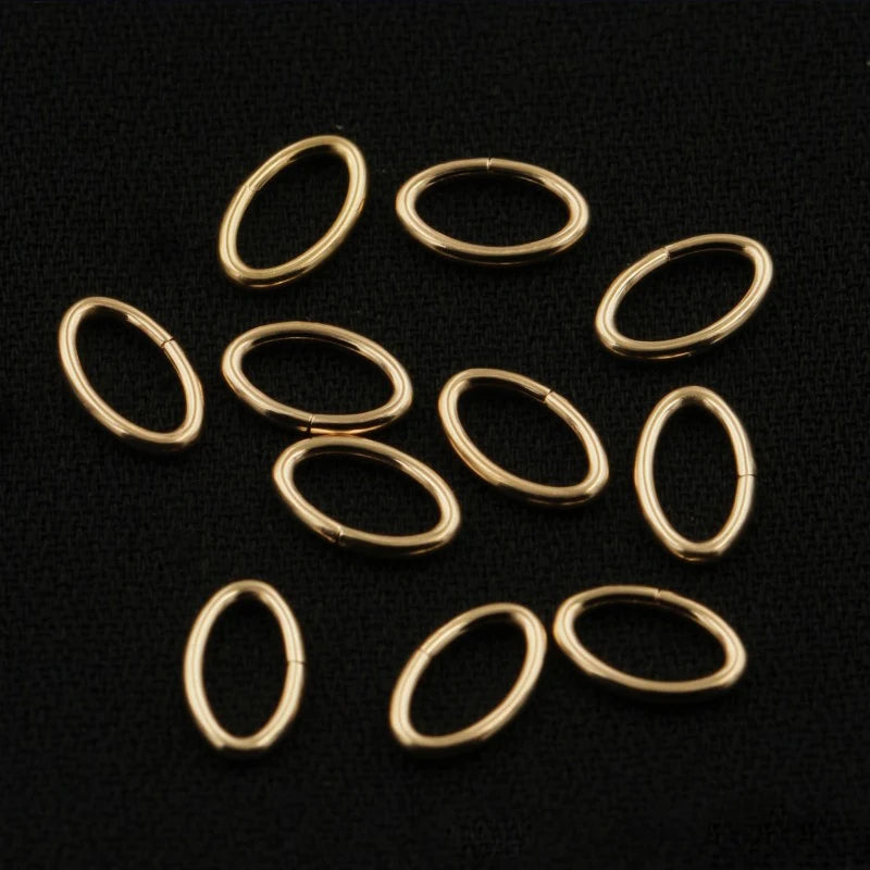 Best Sales14K Gold Filled Oval Jump Rings for Jewelry Making Bracelet Necklace Findings