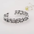 Personality New  925 Sterling Silver Jewelry Female Simple Bar Fish Restoring Ancient Ways High-quality Popular Open Bracelet