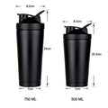 BPA Free 500ml/750ml Custom Stainless Steel Protein Shaker Cup Gym Sport Water Bottle for Back to School