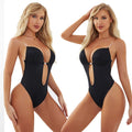 Women's Body Shaper Underwear Deep V Bra Backless Lingerie Sexy Seamless Shapewear Bodysuit