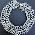 Hip Pop Jewelry 22inches 925 Silver Chain Moissanite Silver Chain Round Cut Moissanite Diamond Test Positive Jewellery