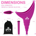 Portable Outdoor Women's Silicone Urination Device Female Urinal for Camping and Travel Convenient Toilet Kit for Women