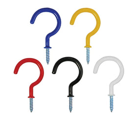 Plants Kitchen Hanging Hook Vinyl Coated Ceiling Hooks Cup Screw Hooks