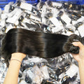Unprocessed Natural Virgin Straight Weave Bundles With Closure Raw Vietnamese Hair Bundles and Closure Set Verified Company