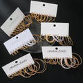 Metal Earrings Set Fashion Geometric Pearl Circle Drop Earrings Trend Set of Earrings Jewelry Gold Trendy for Women
