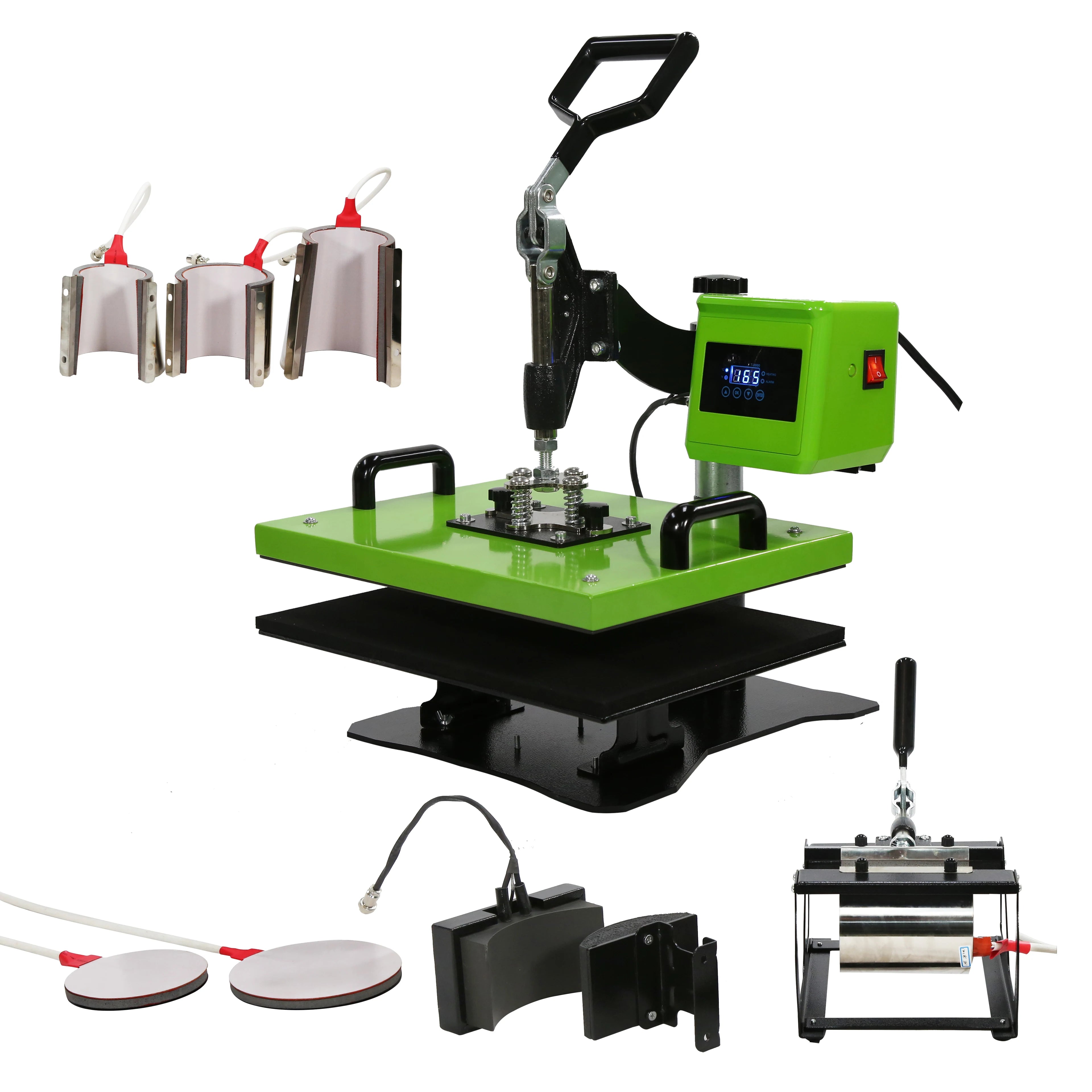 Top Quality T-shirt Mug Plate Cap Combo Heat Press Machine Sublimation 8 in 1 Heat Transfer Machine