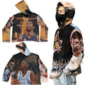 Hot Sale Custom Tapestry Woven Hoodie Sweater Plus Size Men's Sweaters Jumpers Blanket Sweater Men