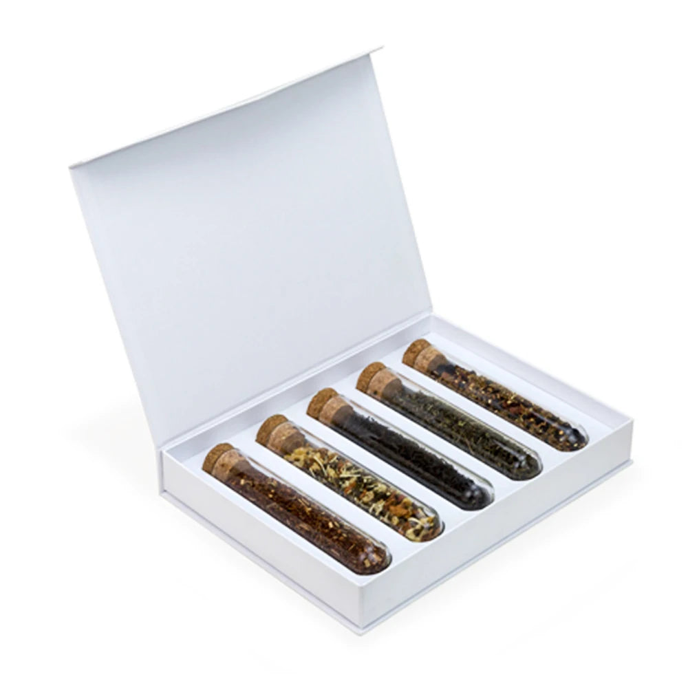 Customization White Black Unique Luxury Beautiful Empty Paper Custom Tea Box Packaging with 6 Special Tea