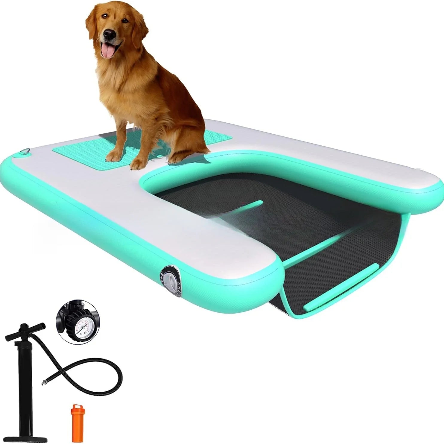 USMILEPET Double PVC Dog Float Climbing Ladder New Pet Training Supplies Inflatable Puppy Board Ramps Hot Sale Pet Water Toys