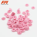 Custom Logo 4 Parts Mesh Plastic Snap Buttons Round Snap Button