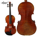 Antique Red Brown Oil Painting Handmade Antique Italian Professional Violin with Nice Flame Maple