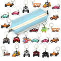 Hot Sale Rubber Transport Space Car Motorcycle Keychain for Keycap Kawaii Keychains PVC Anime Keychain Toys