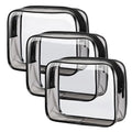 Women Travel Toiletry Waterproof Clear Cosmetic Bag PVC Transparent Clear Makeup Bag With Zipper