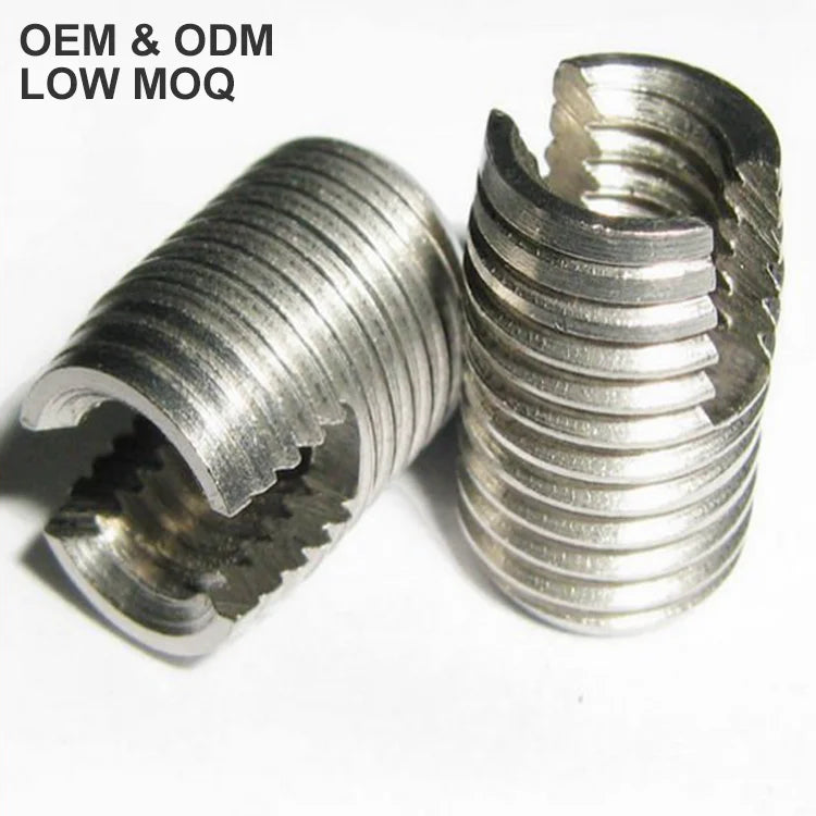 Stainless Steel and Brass Self Threading Double Outside Thread Insert Nut