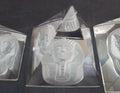 MH-PY031 Pharaoh Figurine 3D Sculpture Egyptian Pyramids Set Handmade Paperweight