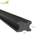 Modern Eco-friendly Wood Plastic Composite WPC Floor Solid Joist with Keel Crack-Resistant Outdoor Structure Brushed Technics