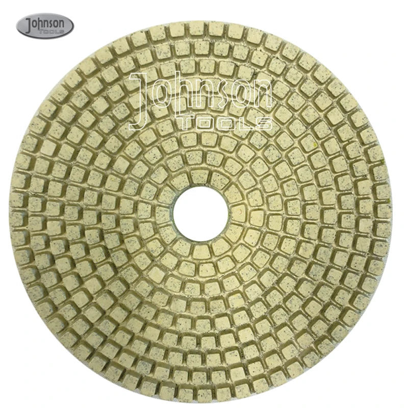 China Cheap 100 125 180mm Resin Bond Diamond Hand Polishing Pads for Countertop Surface Quartz Granite Marble Stones Floor