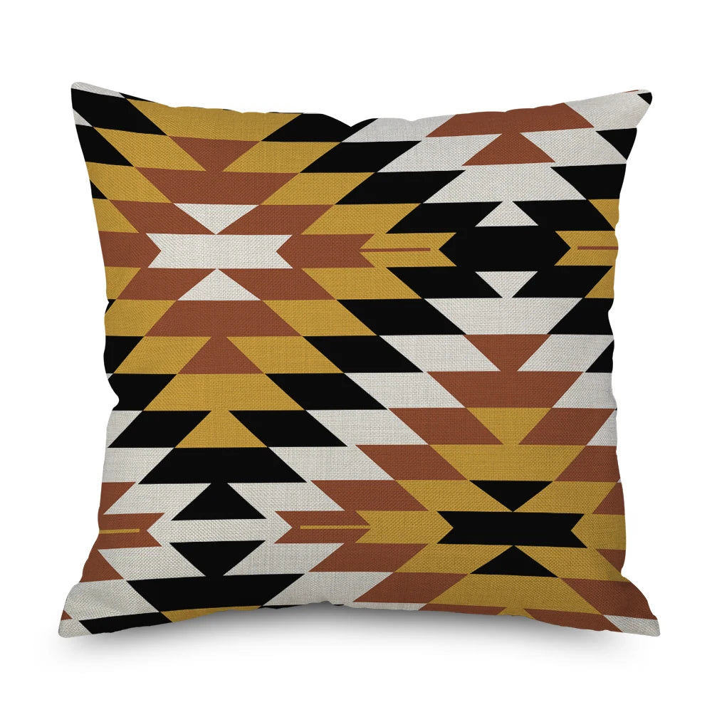 Hot Geometry Cushion Cover 45x45cm Vintage Style Pillowcase Decorative Sofa Pillowcover