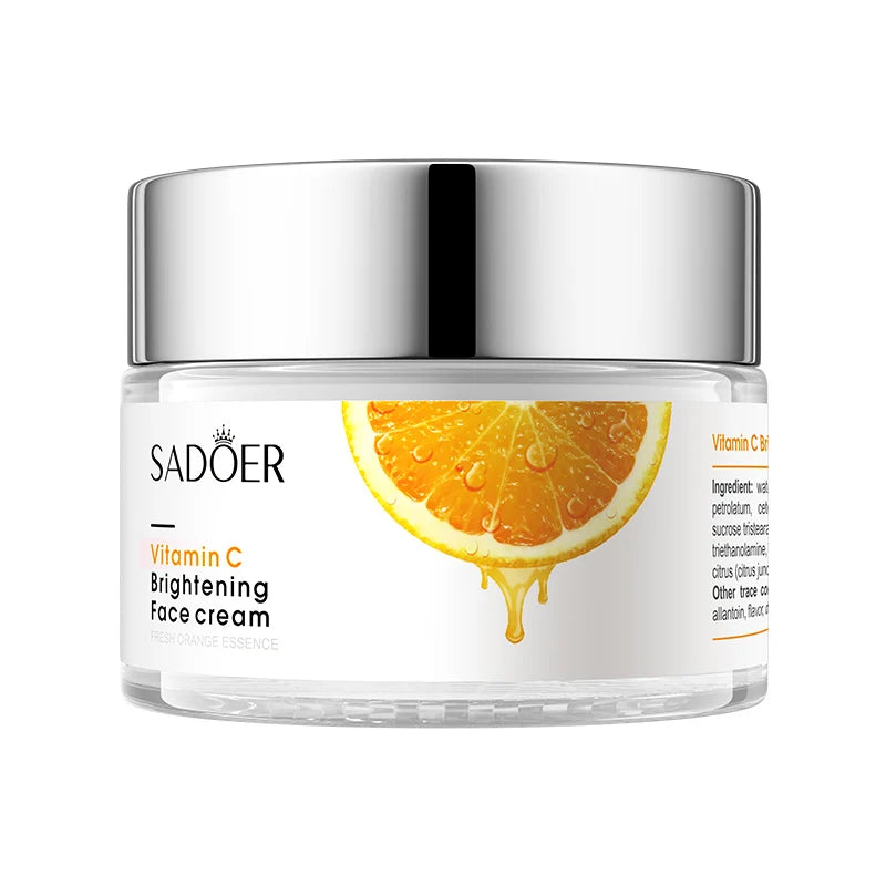 SADOER Private Label Vitamin C Brightens the Skin Organic Facial Cream Anti Aging Deep Moisturizing Face Cream