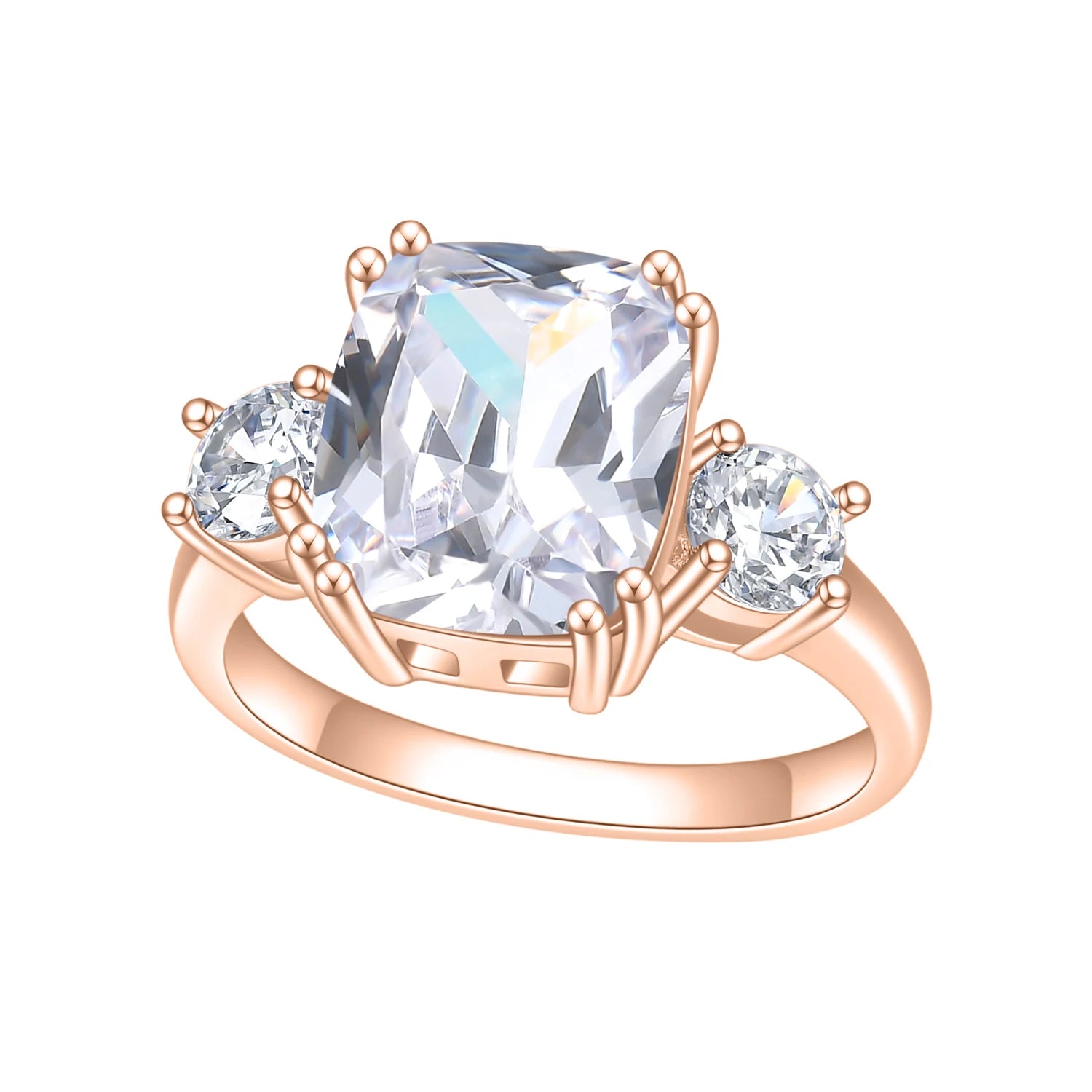 KH191 Abiding Shield Gemstone Jewelry 925 Sterling Silver VVS1 DEF Color Moissanite Diamond Engagement Ring With Stone