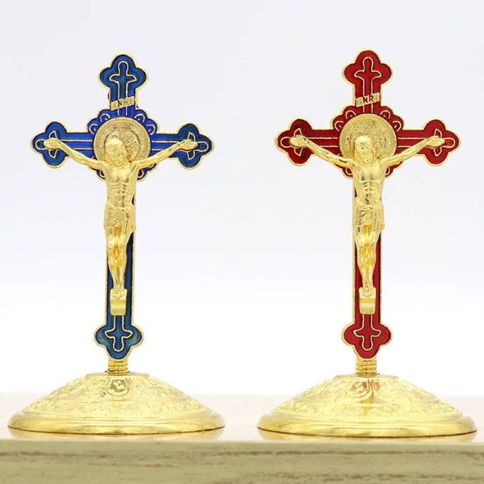 90mm Cross Ornaments Home Office Desktop Decorations Cross Crafts Car Ornaments