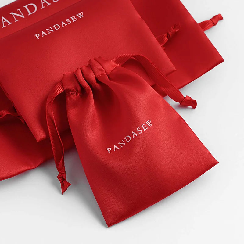 Customized Drawstring Satin Silk Bag Reusable and Eco-friendly Custom Drawstring Clothing Packing Duty Bag