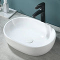 Small Countertop Installation Bathroom Sink White Porcelain Ceramic Lavatory Vanity Sink