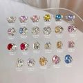 2025 New 3D Nail Art Accessories Wearing Armor Alien Diamond Large Mixed Color Explosion Flash Candy Color Diamond for Nail