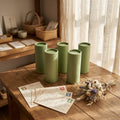 Green Color Biodegradable Paper Packaging Cardboard Cylinder Tube Box Cardboard Packaging Deodorant Paper Tube
