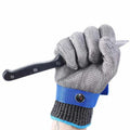 Cut Resistant Glove-Stainless Steel Wire Metal Mesh Butcher Safety Work Glove for Meat Cutting Fishing MegaBDM