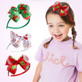 Wholesale Bowknot Hair Band Promotion Christmas Ornament Sample Headband for Christmas Hair Decoration