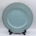 Wholesale Small Rattan Edge 33cm Round Plastic Charger Plate Dinner Table Decorative Saucer Wedding Party