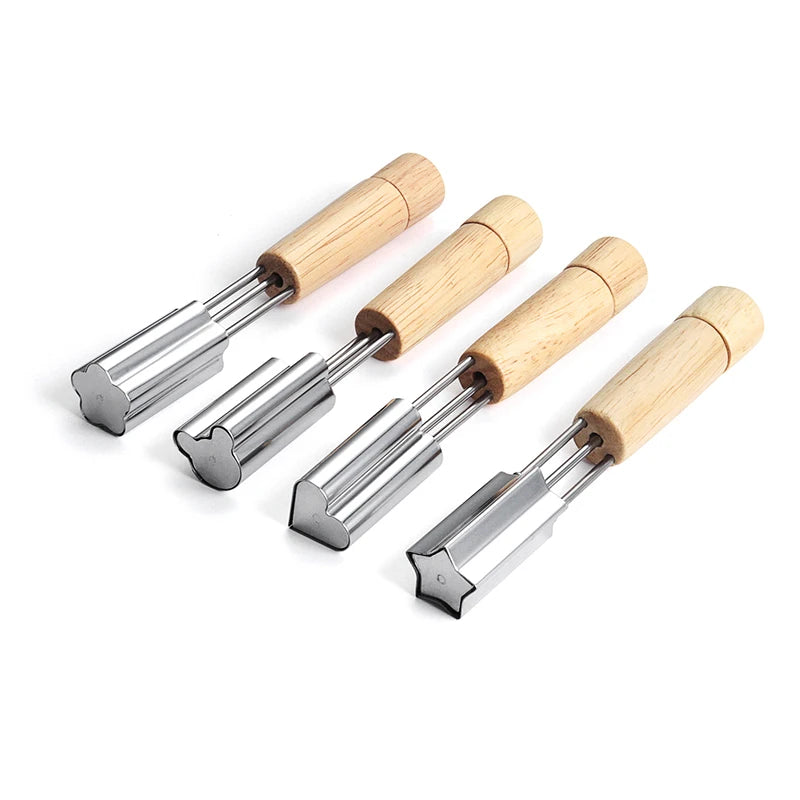 Customized Stainless Steel Cookie Pastry Stamps Mold Vegetable Cutter Shapes Potato Vegetable Carrot Fruit Baking Tools
