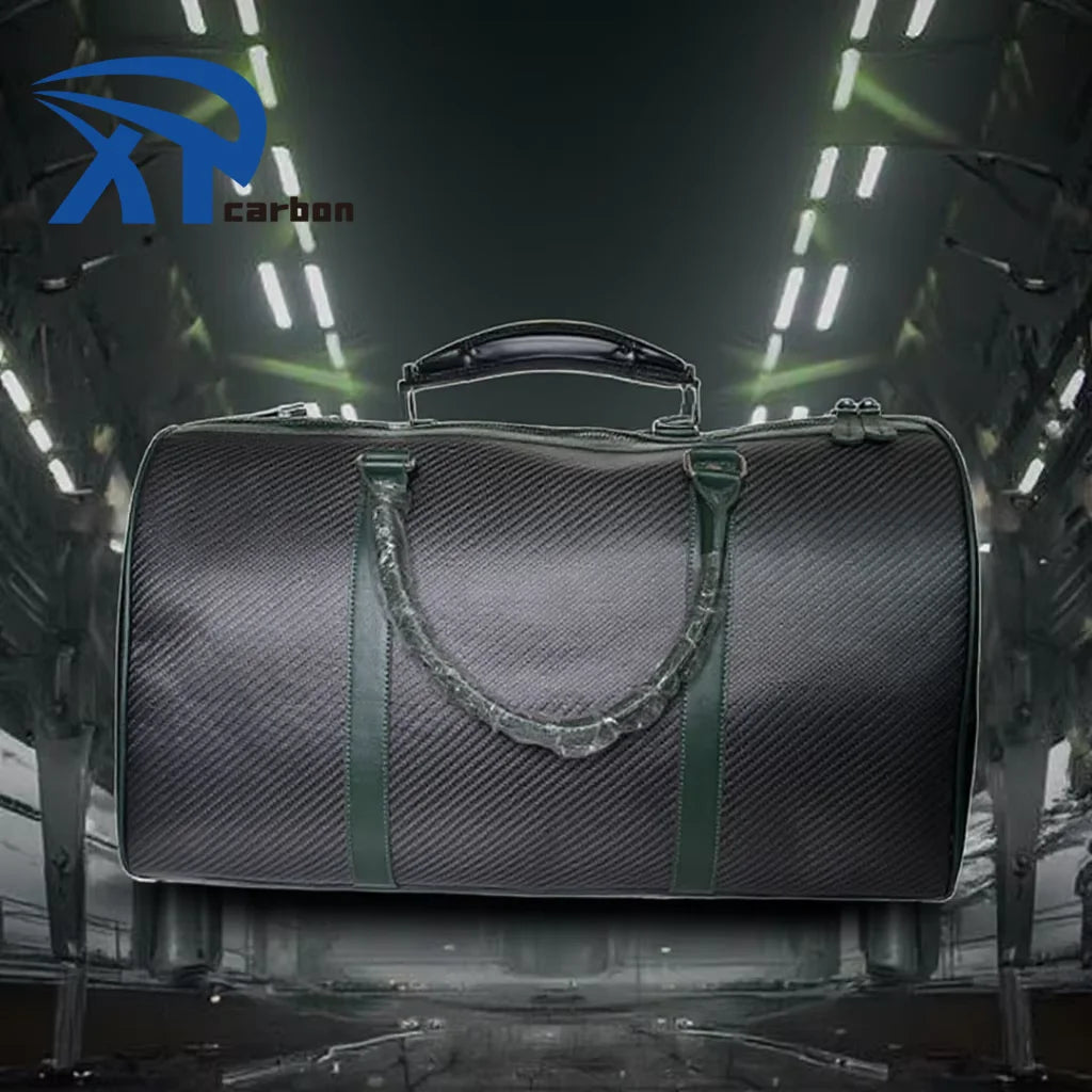 High Quality Green Unisex Carbon Fiber Travel Bag Newest Fashionable Unisex Bag