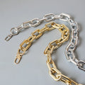 For L1-40 Waterproof Adjustable Bag Chains Handbag Decorative Handle Chains Purse Hardware Cross-body Strap