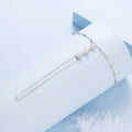 925 Sterling Silver Long Link Ring Chain Bracelet for Women Clover AAA Zircon Charm Bracelets Ring Wedding Party Gir Gift