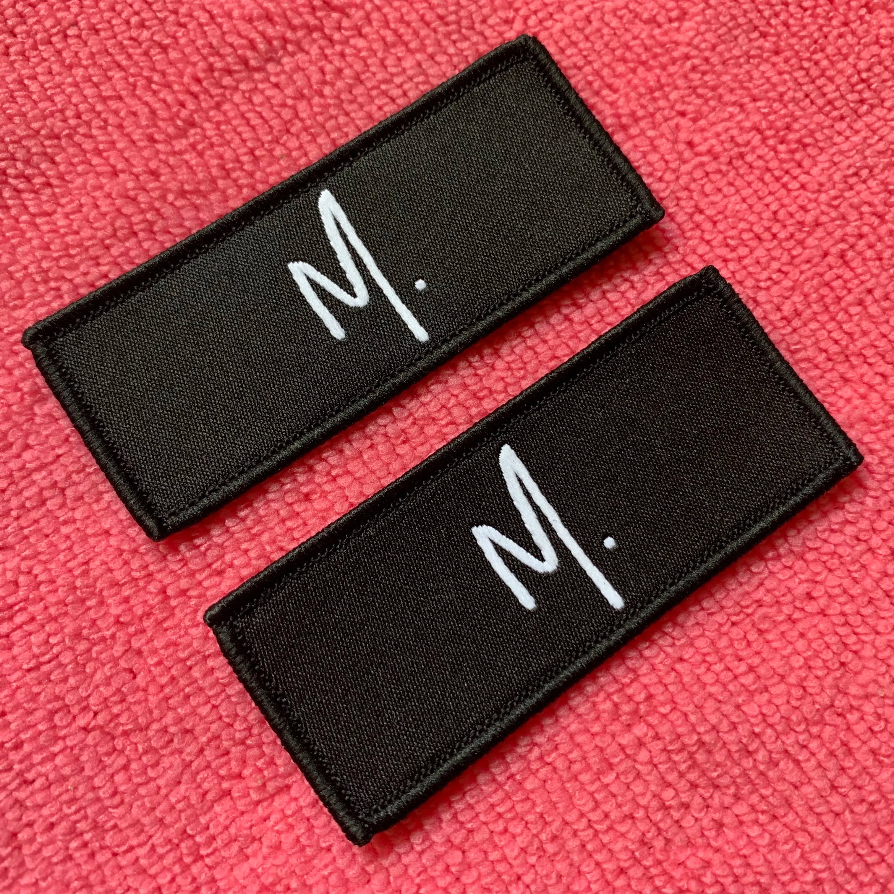 High Density Brand Name Taffeta Woven Badgestitching Border Knitting logo Clothing Woven Patch for Hats