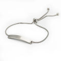 Silver Color Handmade Jewelry Custom Letter Bracelet Stainless Steel Corn Chain Personalized Name Women Bracelet