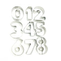 Hot Sale Digital Cookie Mold Set Stainless Steel Cake Tool for Decoration