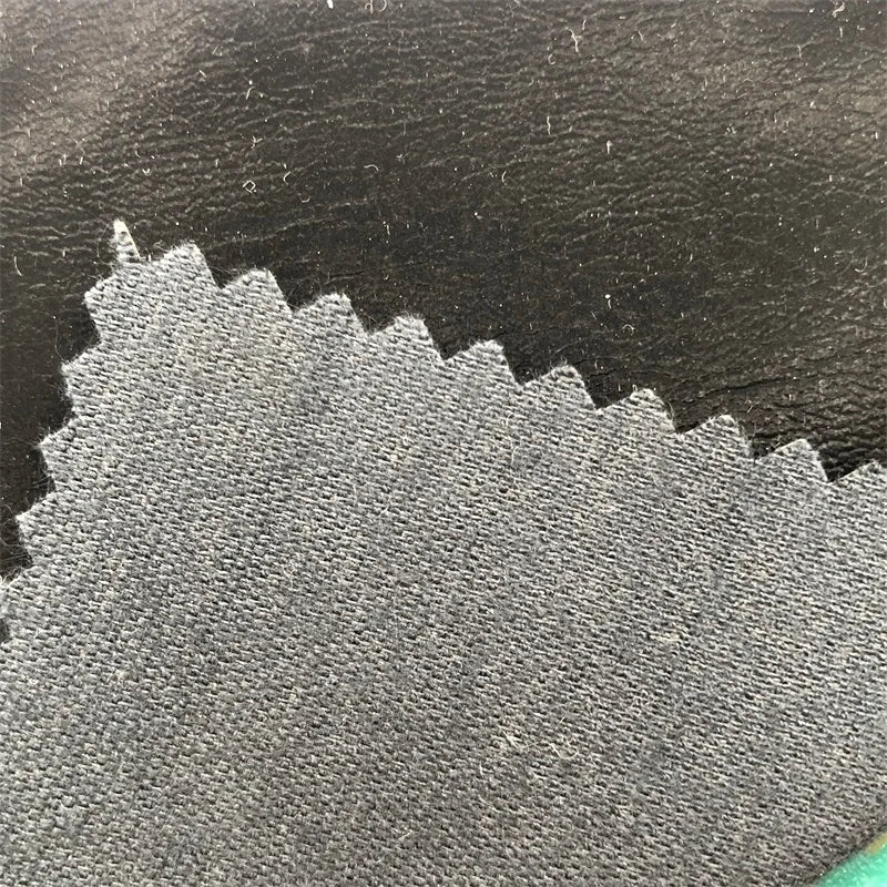 2024 New Arrived 60%PU 40%Rayon Waterproof Synthetic Shiny Fashion Leather Fabric for Dress/Garment Use