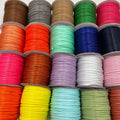 3mm Colorful Diy Custom Jewelry Braided Waxed Accessories Wax Thread Cord String for Bracelet Necklace Making